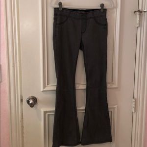 Grey Denim Flare Jeans